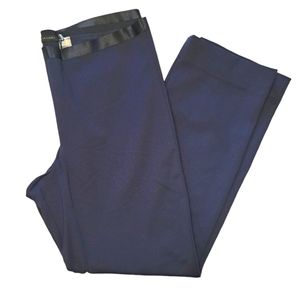 NEW Elie Tahari Navy Blue Pull On Career Pants Plus Size 16